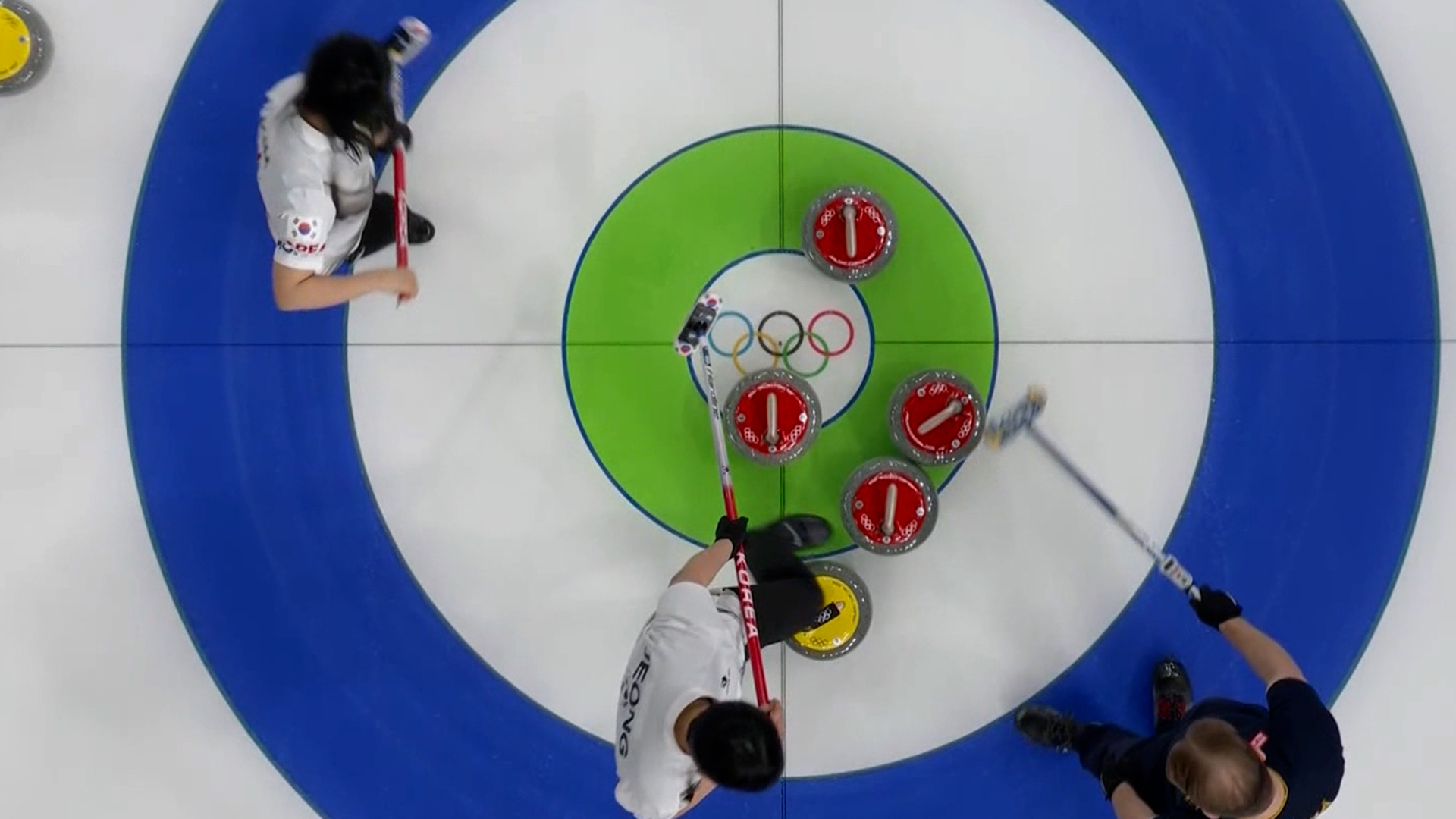 스웨덴에게 4점을 스틸 당하는 대한민국