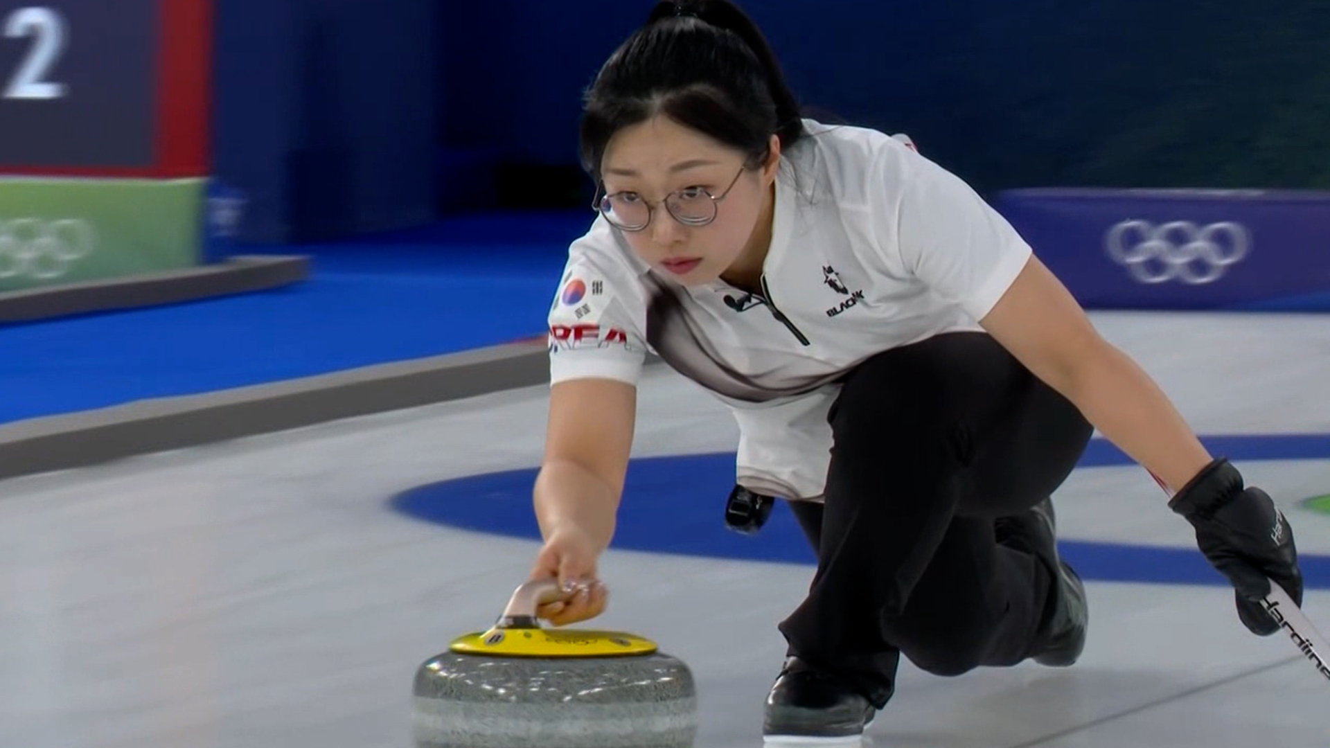 '멈춰!' 2점을 얻어내며 바짝 추격하는 대한민국