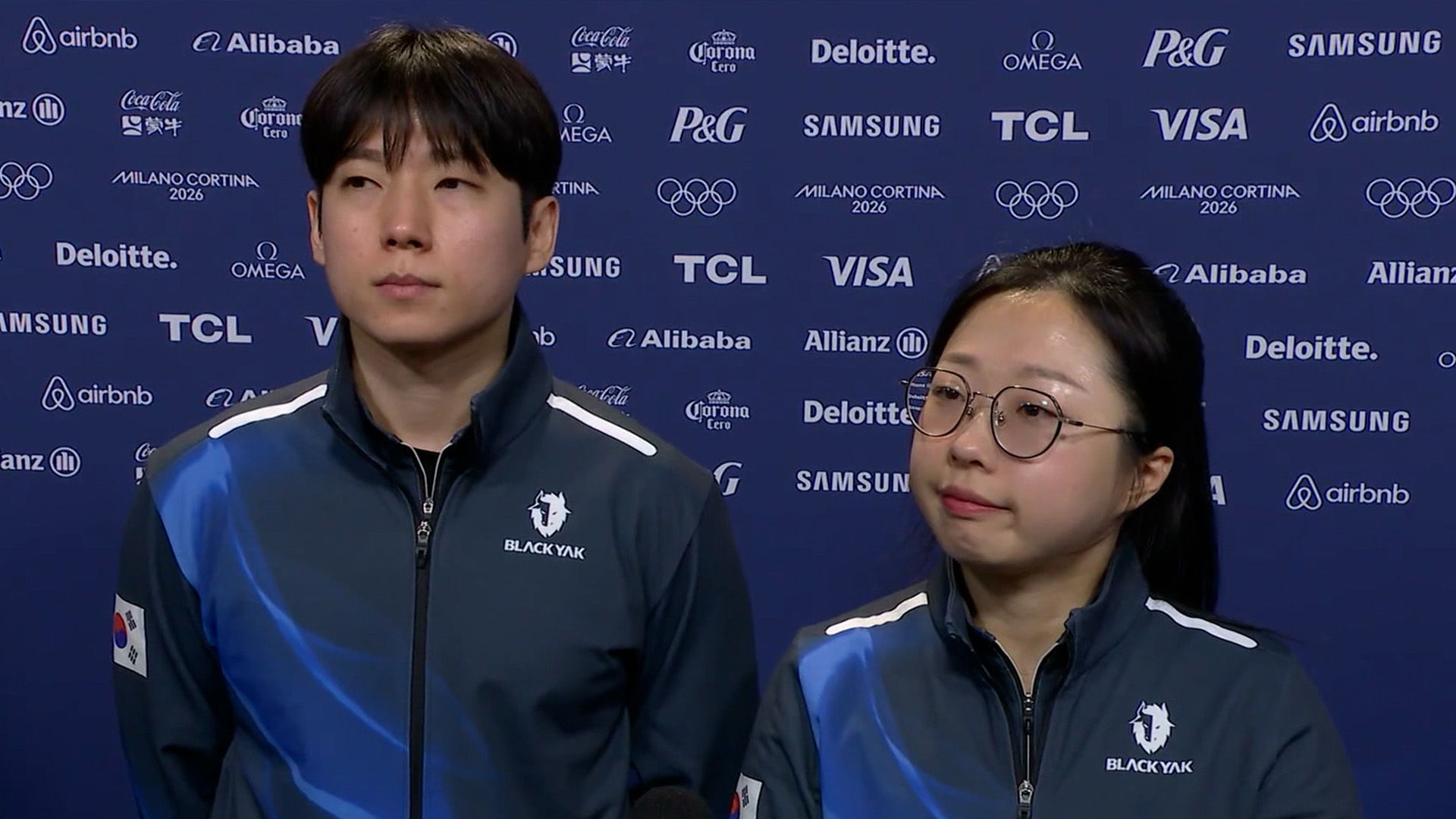 경기를 마친 김선영, 정영석 선수 인터뷰