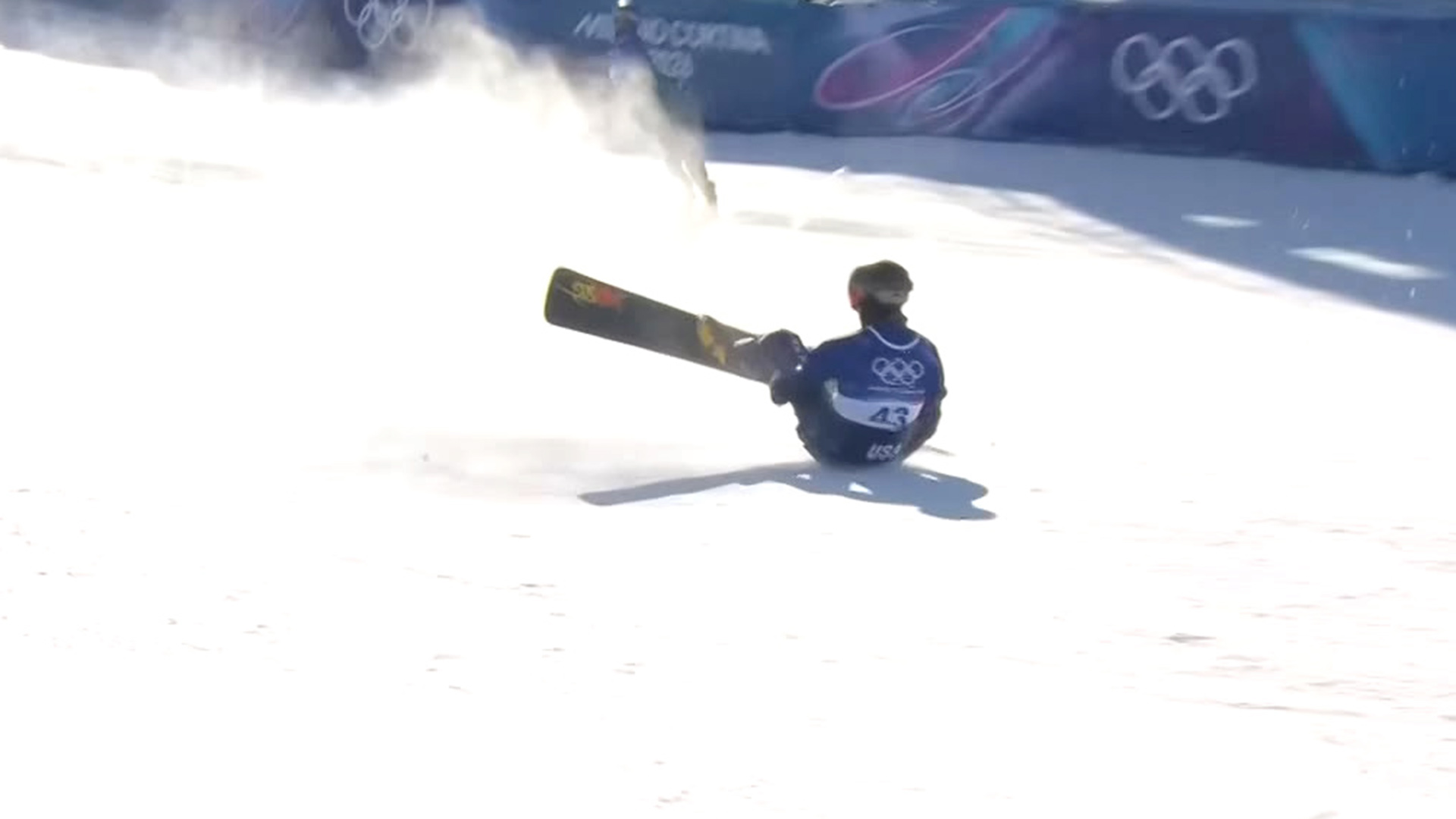 '막판 세리머니!?' 결승선 통과 후 넘어지는 코디 윈터스