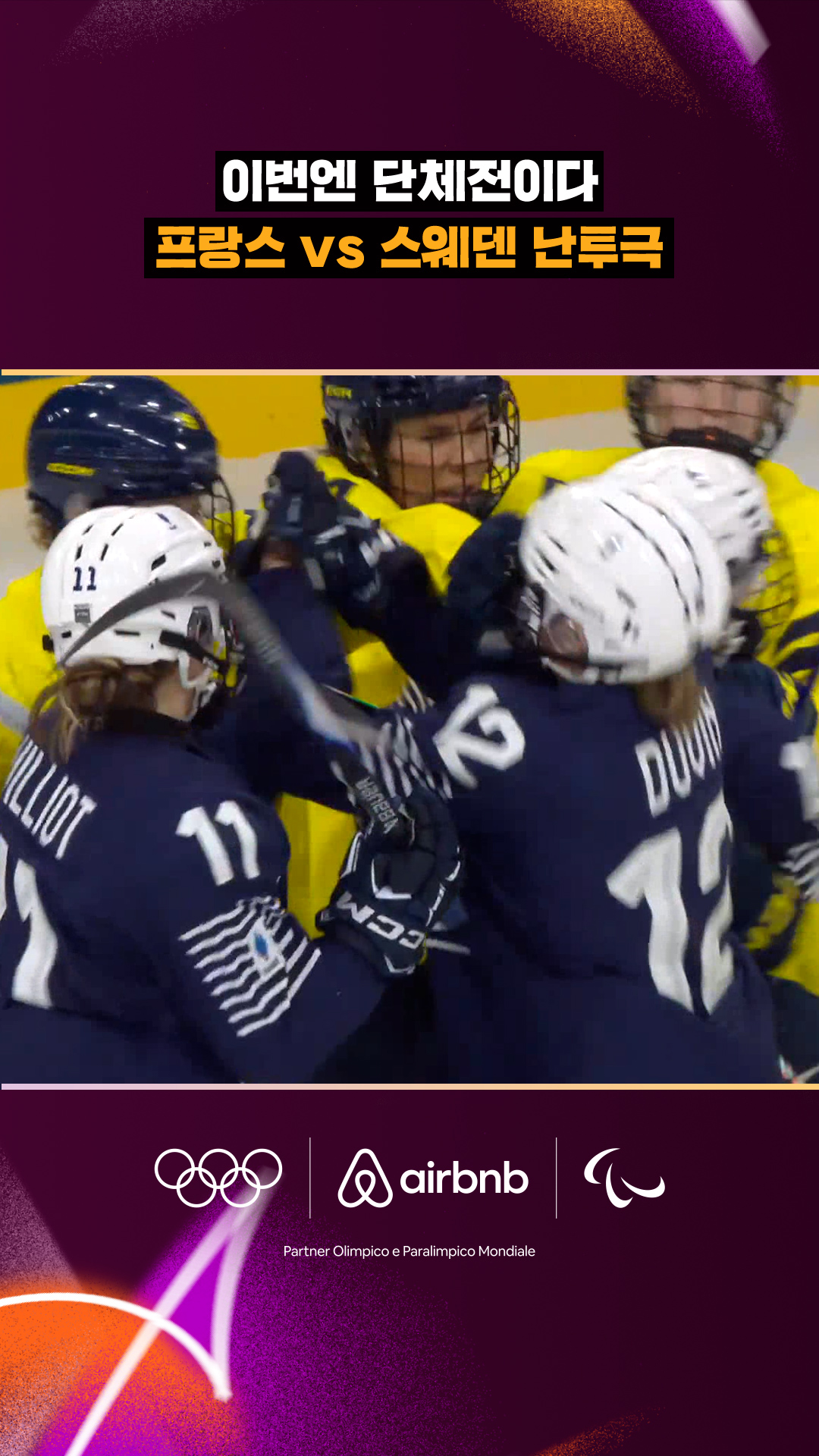 '이번엔 단체전이다' 프랑스 vs 스웨덴 난투극