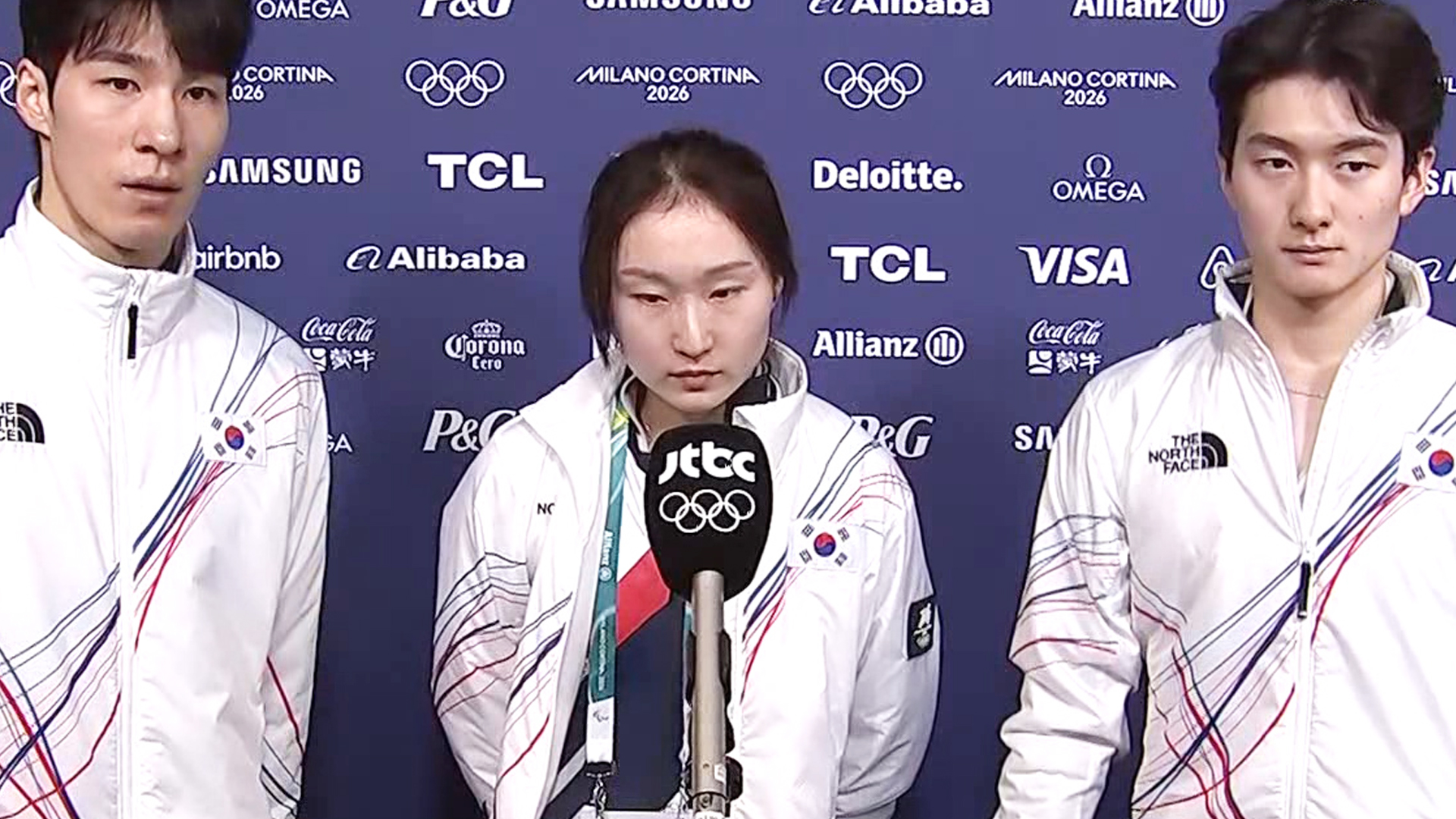 '남은 종목에서 최선을 다하겠습니다' 쇼트트랙 혼성 계주 선수 인터뷰