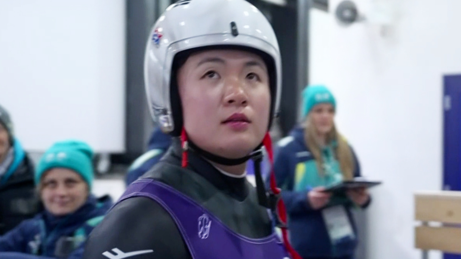 3차 시기에서 가장 좋은 기록을 보여준 정혜선!