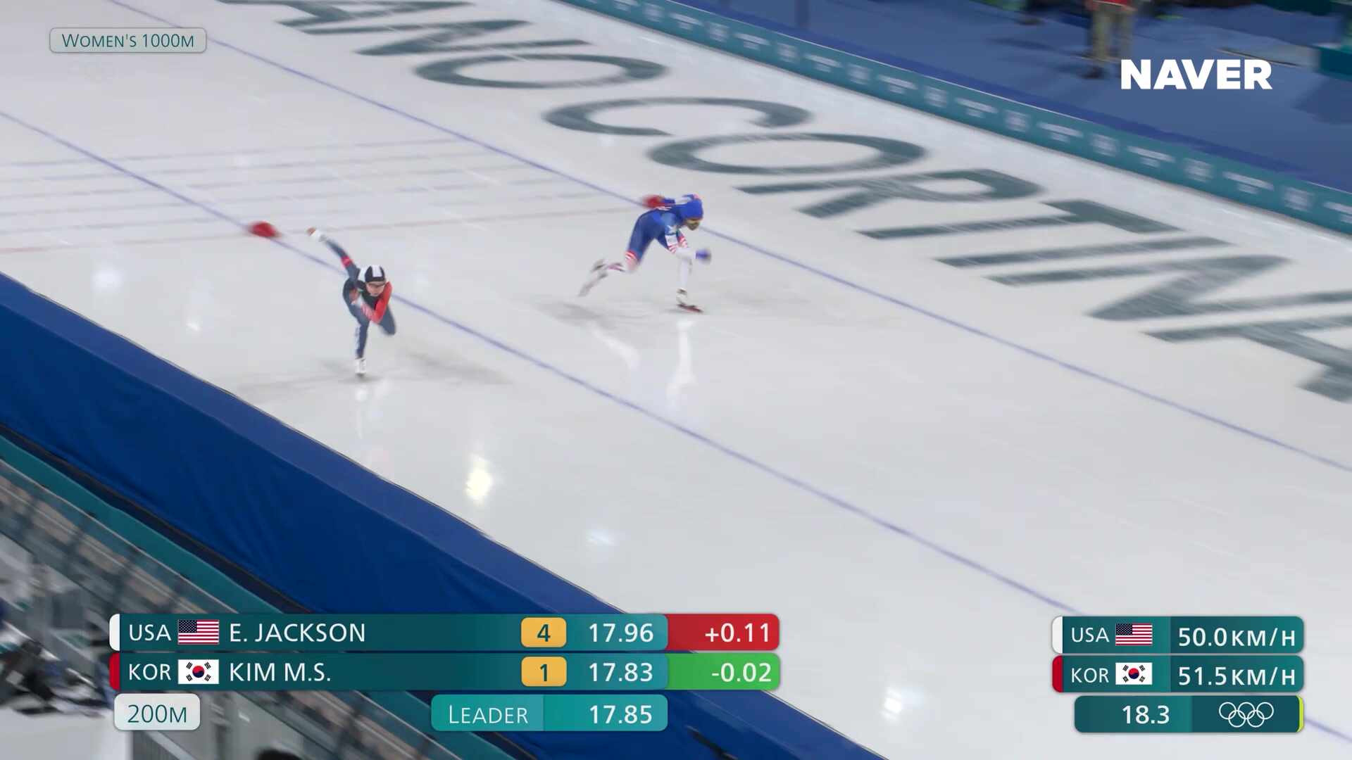 스피드스케이팅 여자 1,000m 풀영상 [2026 밀라노 코르티나 동계올림픽]