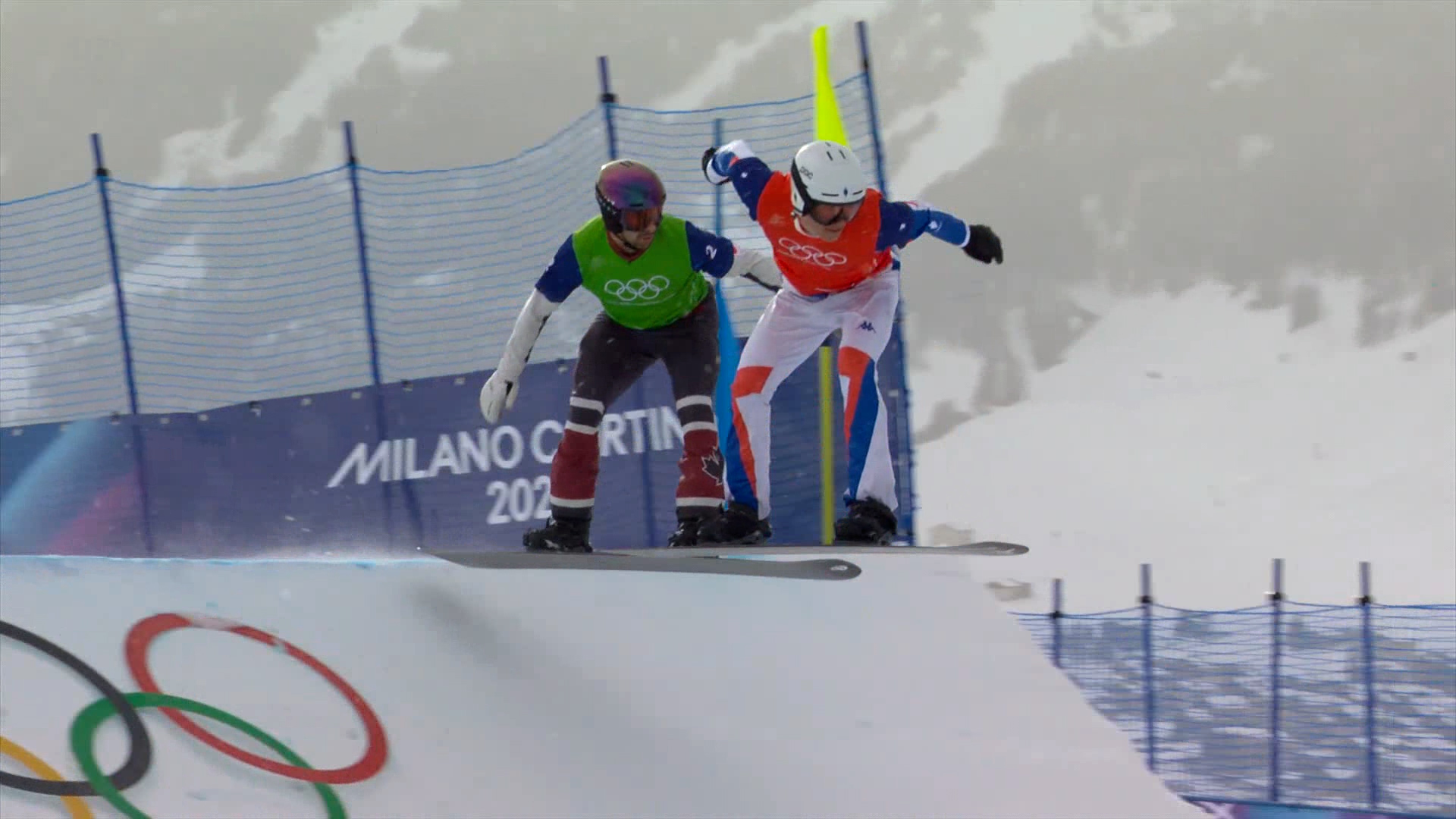 '순간의 선택!' 끝까지 긴장을 놓을 수 없던 남자 스노보드 크로스