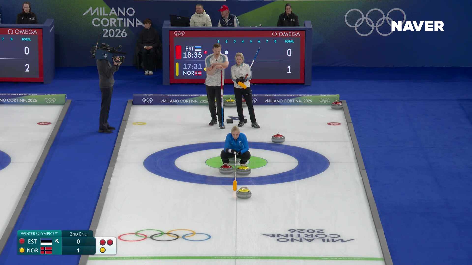 컬링 믹스더블 에스토니아 vs 노르웨이 풀영상 [2026 밀라노 코르티나 동계올림픽]