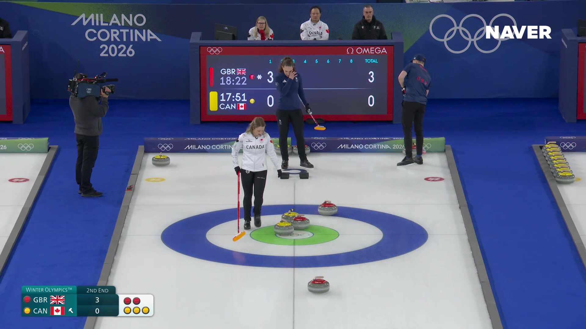 컬링 믹스더블 영국 vs 캐나다 풀영상 [2026 밀라노 코르티나 동계올림픽]