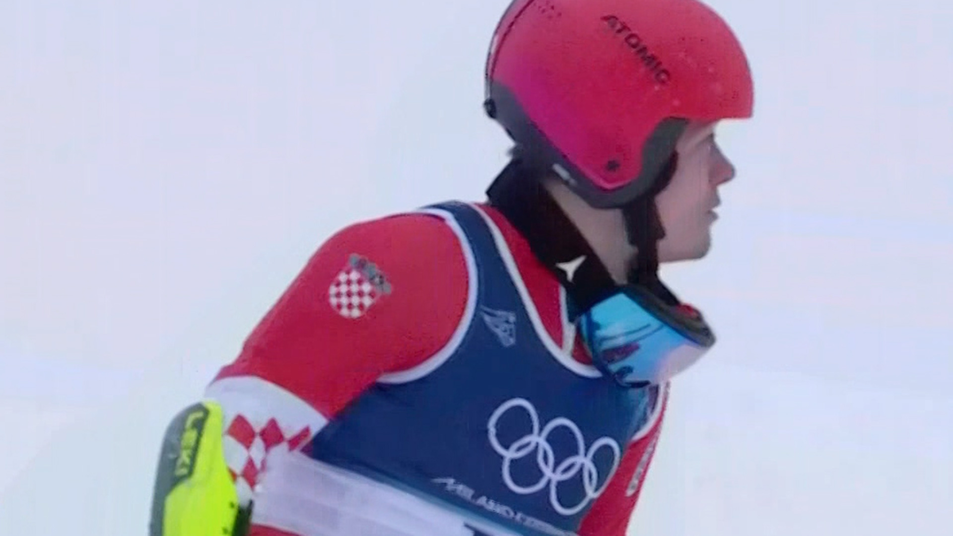 '고글이 벗겨졌어요!' 주브치치, 앞이 안보이는 상태에서도 보인 높은 집중력