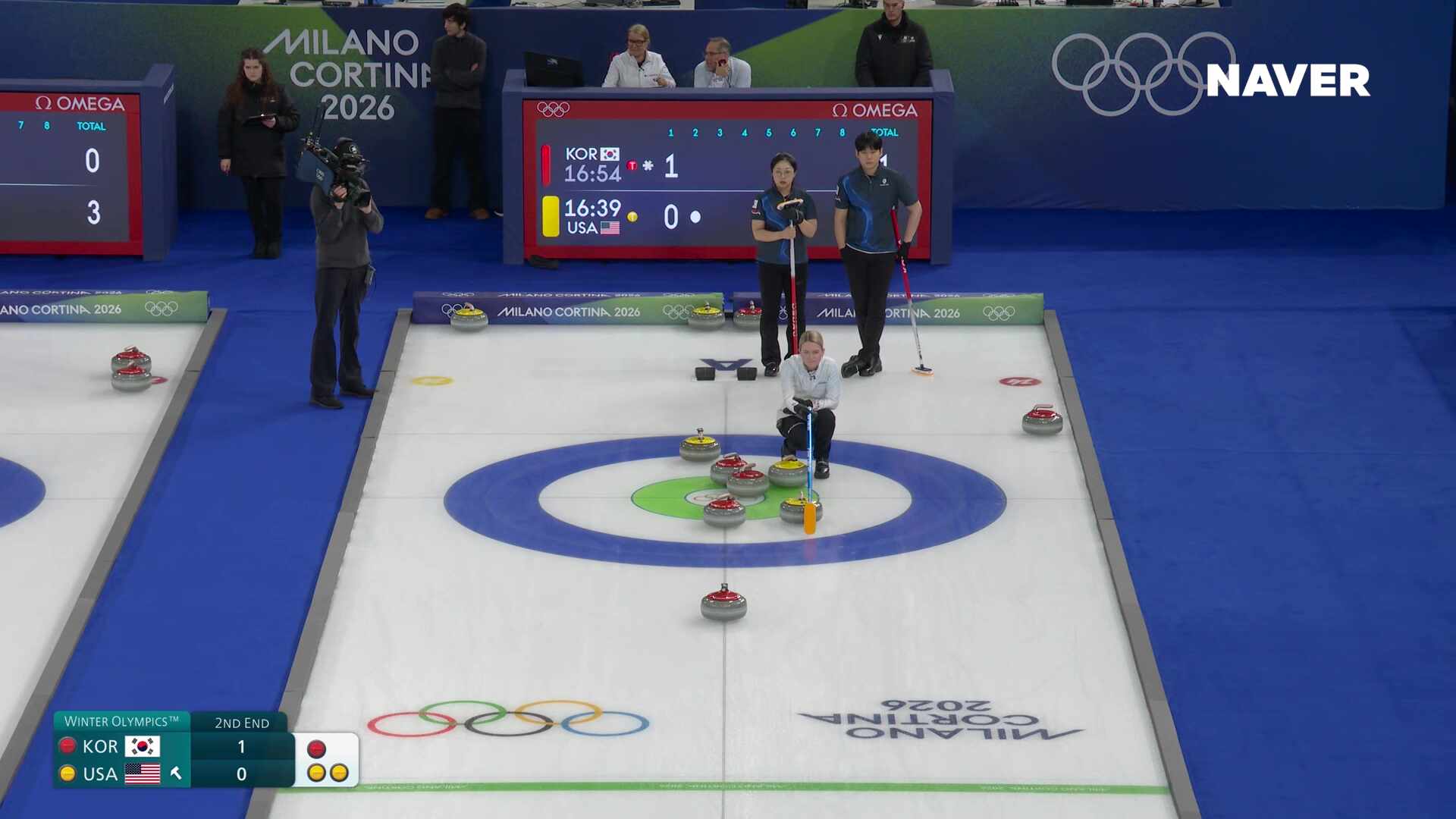 컬링 믹스더블 대한민국 vs 미국 풀영상 [2026 밀라노 코르티나 동계올림픽]