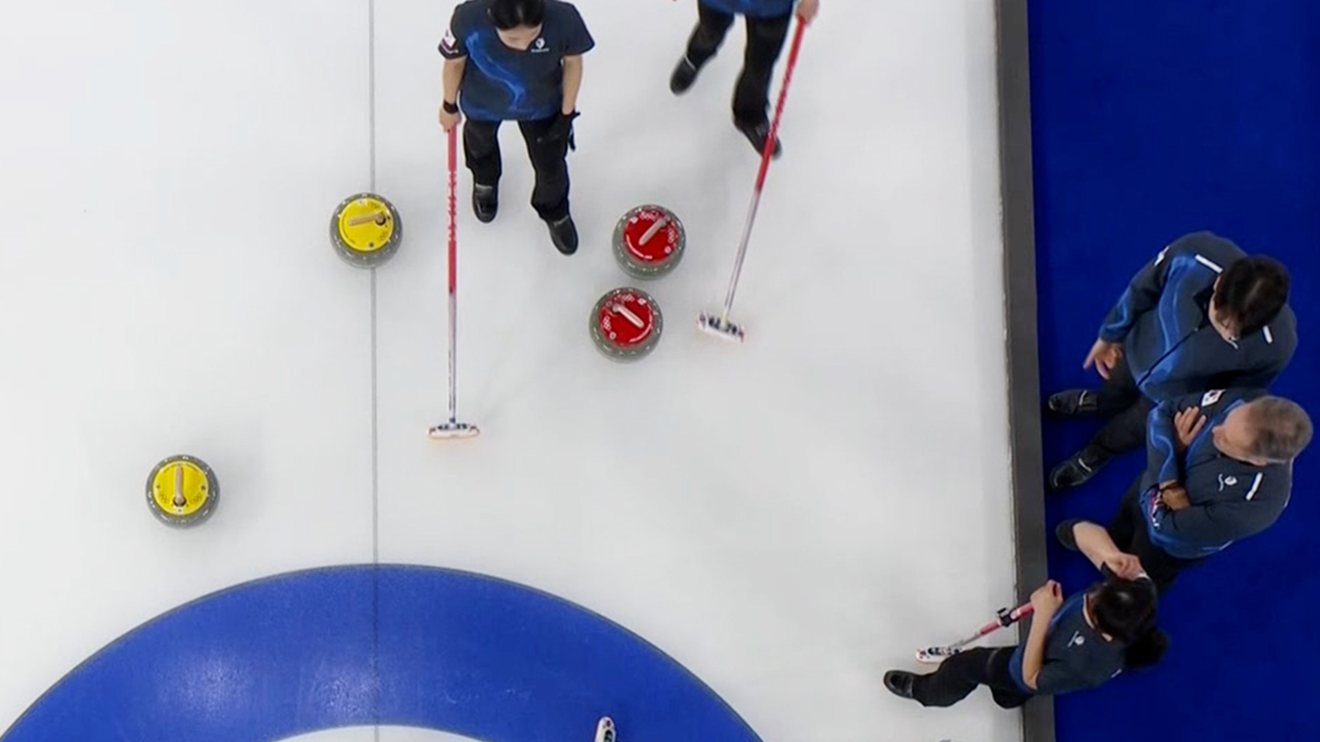'2점을 위한 포석!' 10엔드 빠른 시간에 작전타임을 부른 대한민국