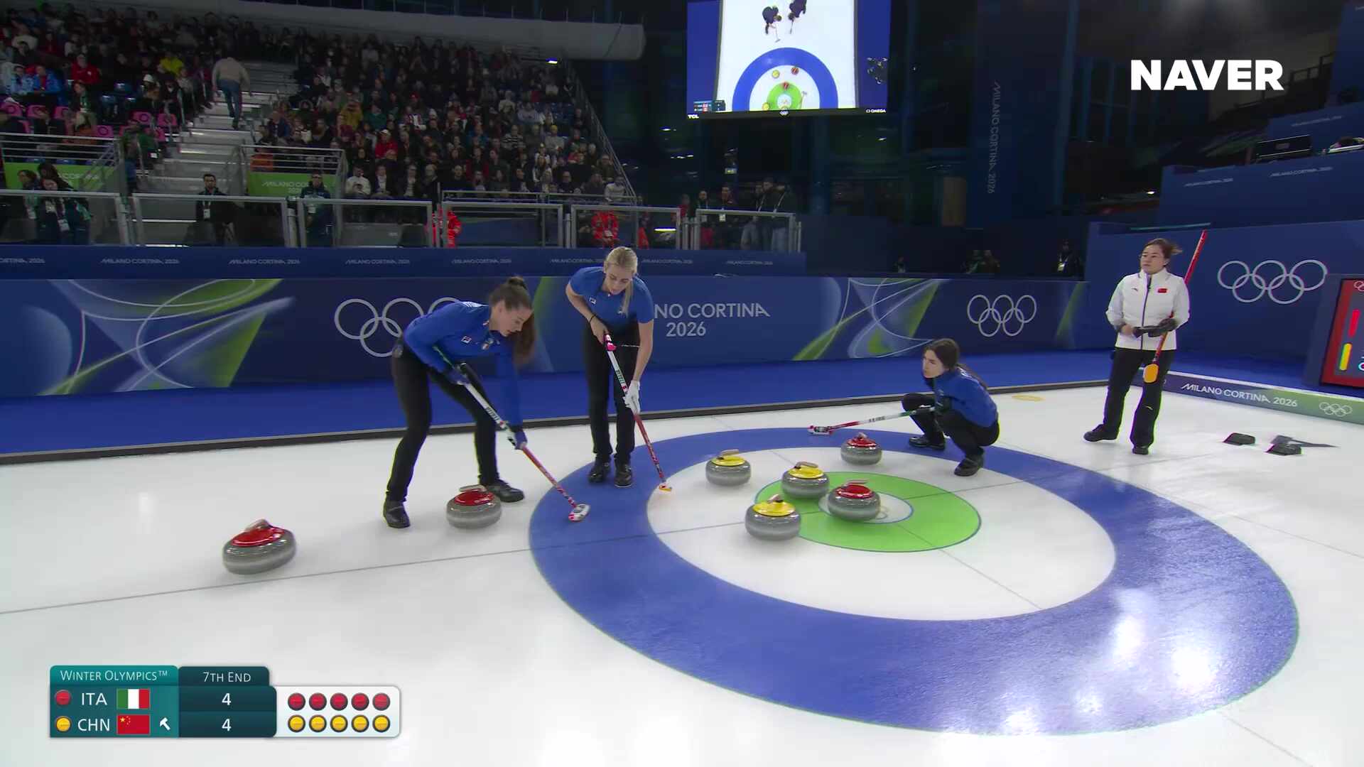 컬링 여자 예선 이탈리아 vs 중국 풀영상 [2026 밀라노 코르티나 동계올림픽]