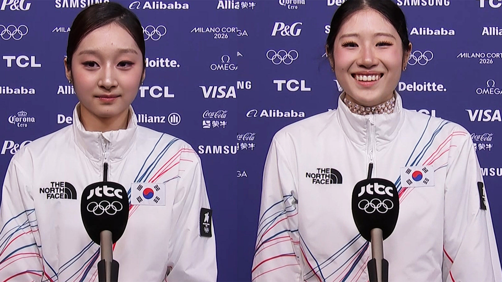 '수고하셨습니다!' 경기 후 신지아-이해인 선수 인터뷰