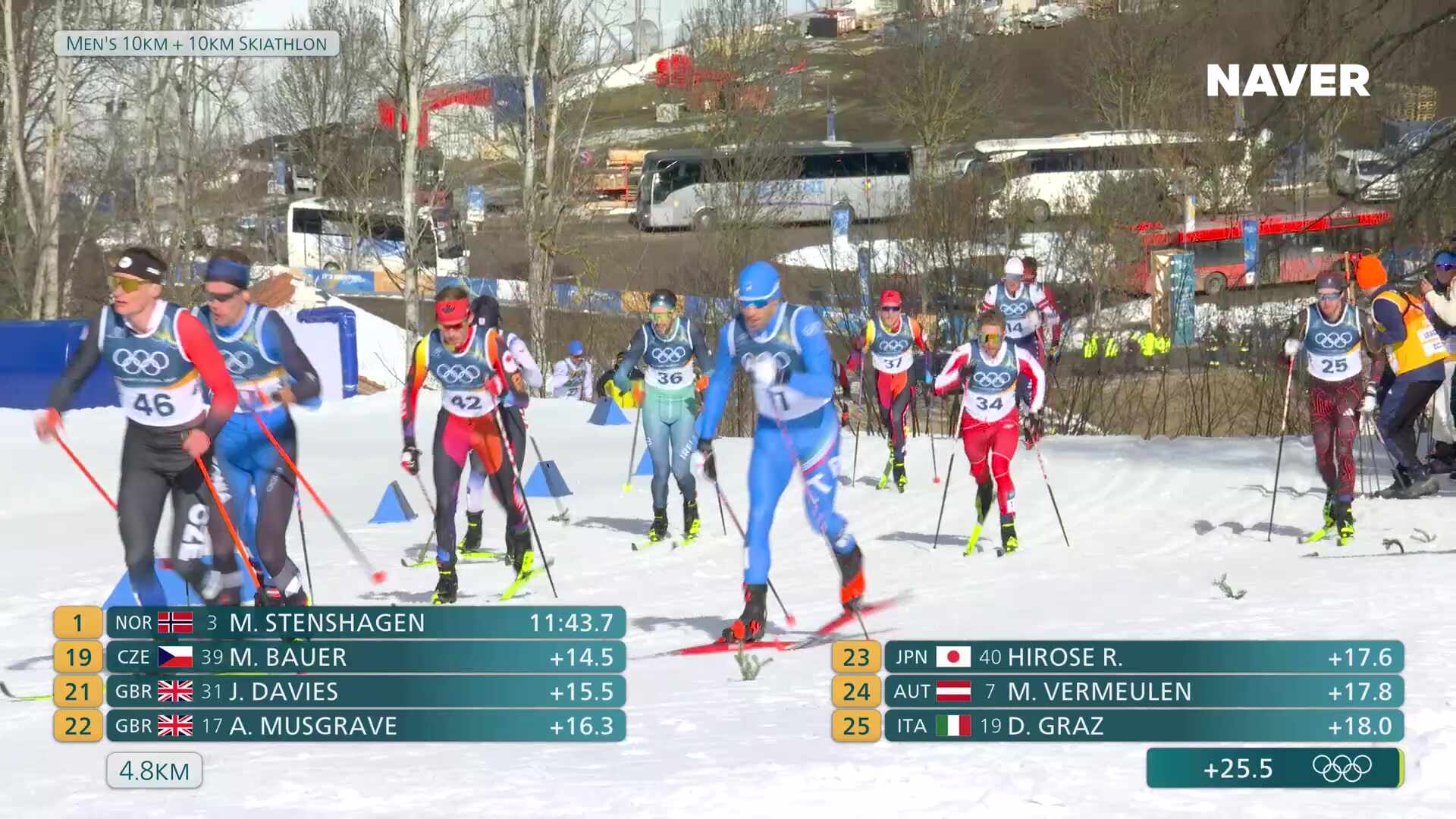 크로스컨트리 스키 남자 20km 스키애슬론 풀영상 [2026 밀라노 코르티나 동계올림픽]