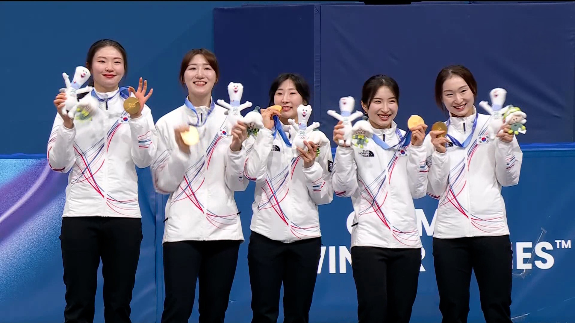 '여자 계주 세계 최강' 쇼트트랙 여자 3000m 계주 시상식