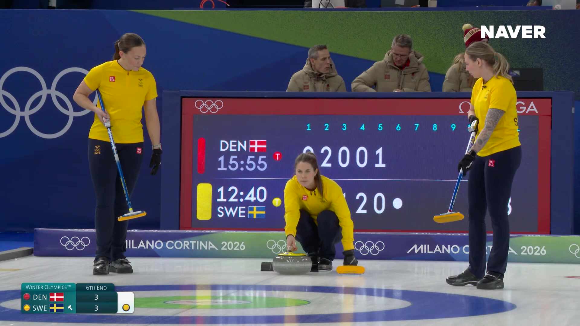 컬링 여자 예선 덴마크 vs 스웨덴 풀영상 [2026 밀라노 코르티나 동계올림픽]