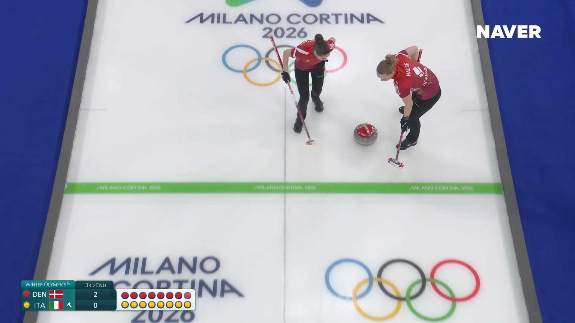 컬링 여자 예선 덴마크 vs 이탈리아 풀영상 [2026 밀라노 코르티나 동계올림픽]