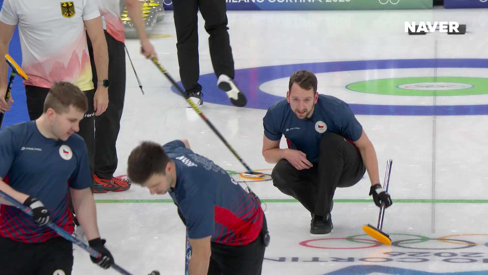 컬링 남자 예선 체코 vs 독일 풀영상 [2026 밀라노 코르티나 동계올림픽]