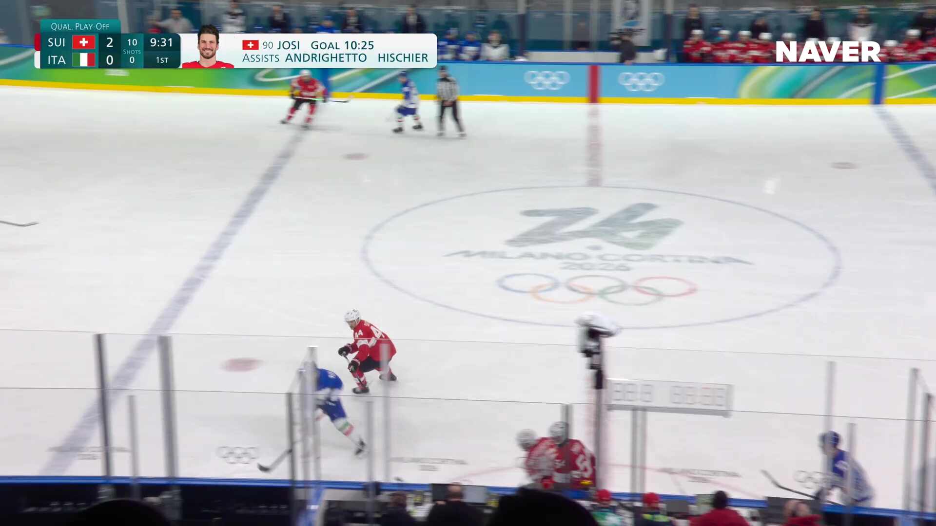 아이스하키 남자 8강 결정전 스위스 vs 이탈리아 풀영상 [2026 밀라노 코르티나 동계올림픽]