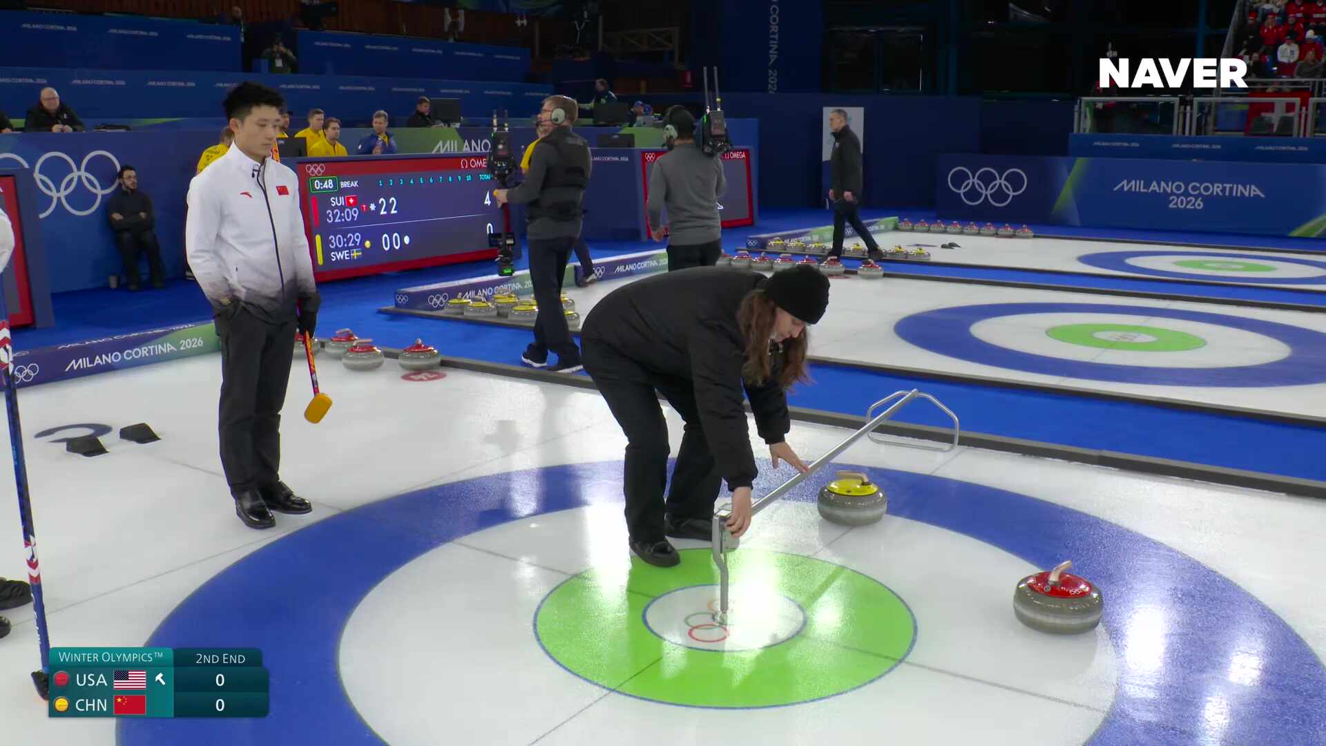 컬링 남자 예선 미국 vs 중국 풀영상 [2026 밀라노 코르티나 동계올림픽]