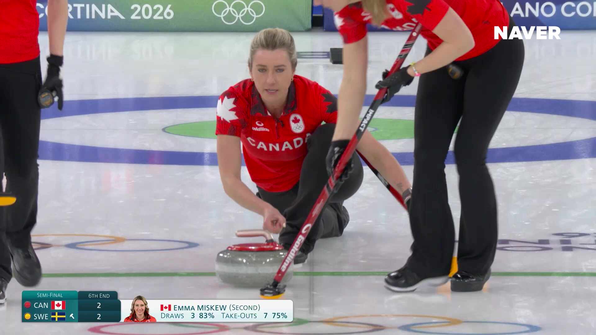 컬링 여자 준결승 캐나다 vs 스웨덴 풀영상 [2026 밀라노 코르티나 동계올림픽]