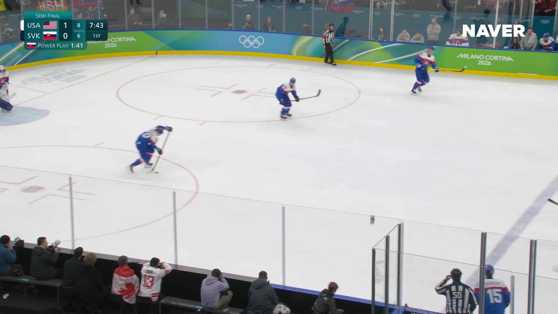 아이스하키 남자 준결승 미국 vs 슬로바키아 풀영상 [2026 밀라노 코르티나 동계올림픽]
