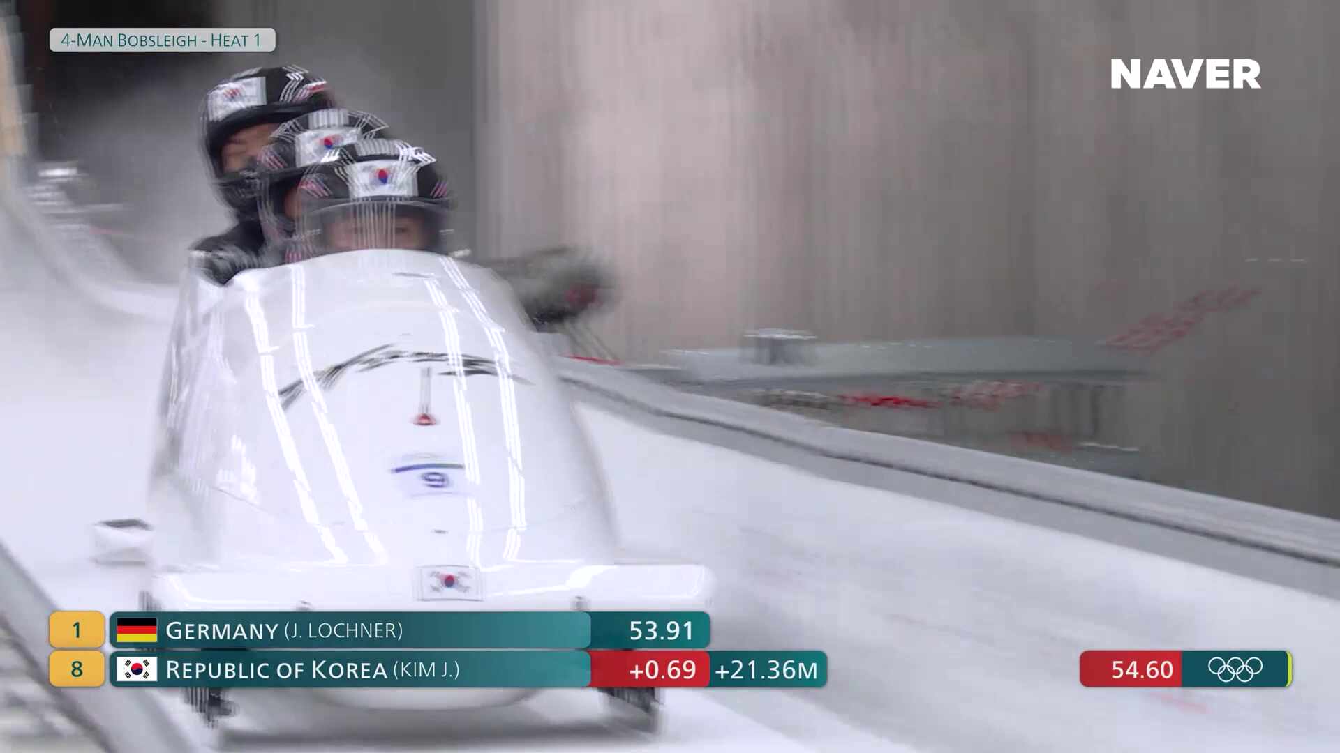 봅슬레이 남자 4인승 1차 풀영상 [2026 밀라노 코르티나 동계올림픽]