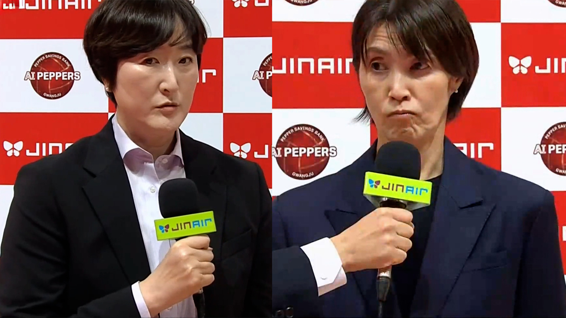 '저희 배구를 해야 합니다' 경기 전 양 팀 감독 인터뷰