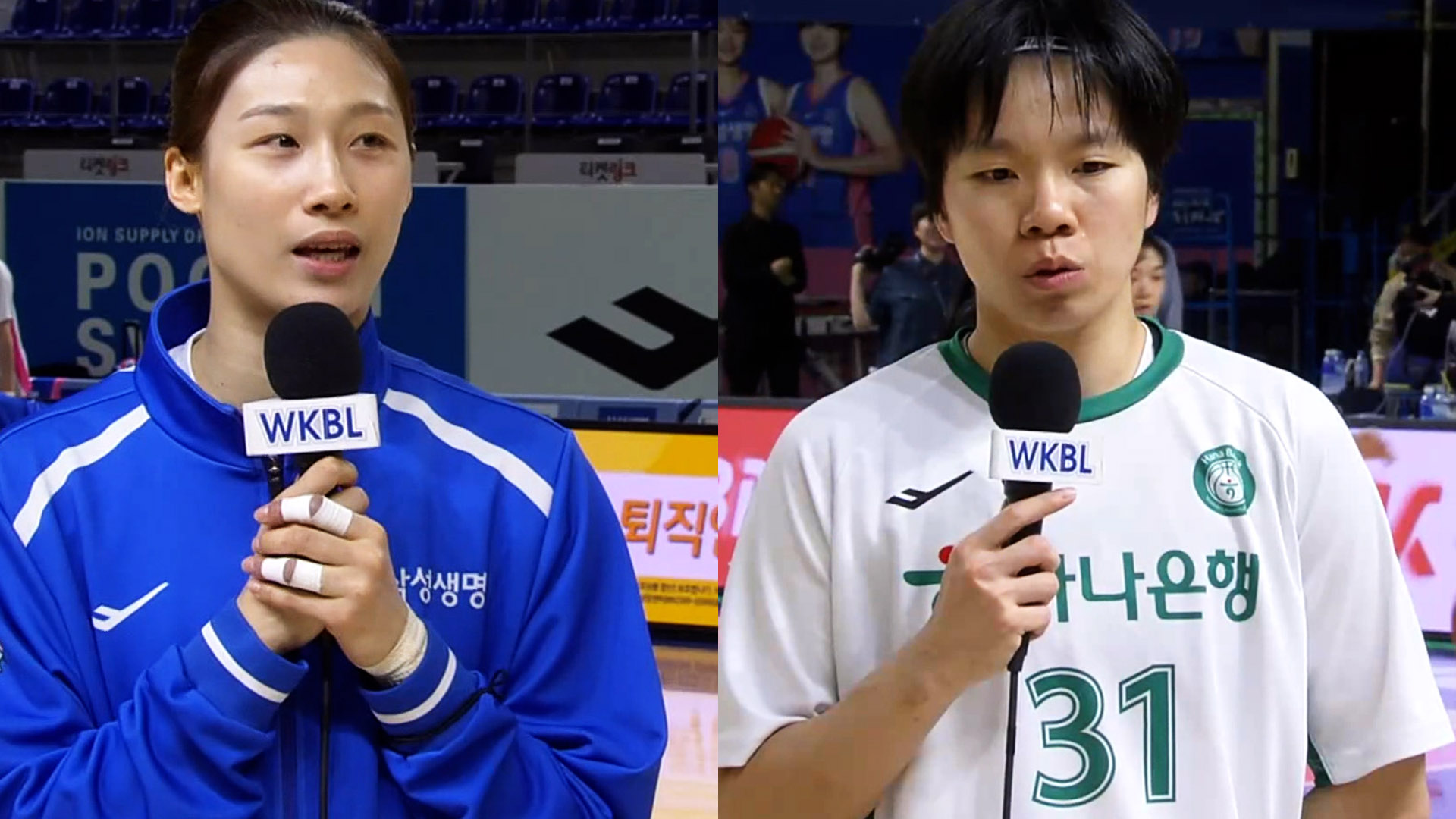 '키플레이어의 책임감' 경기 전 이해란-진안 선수 인터뷰