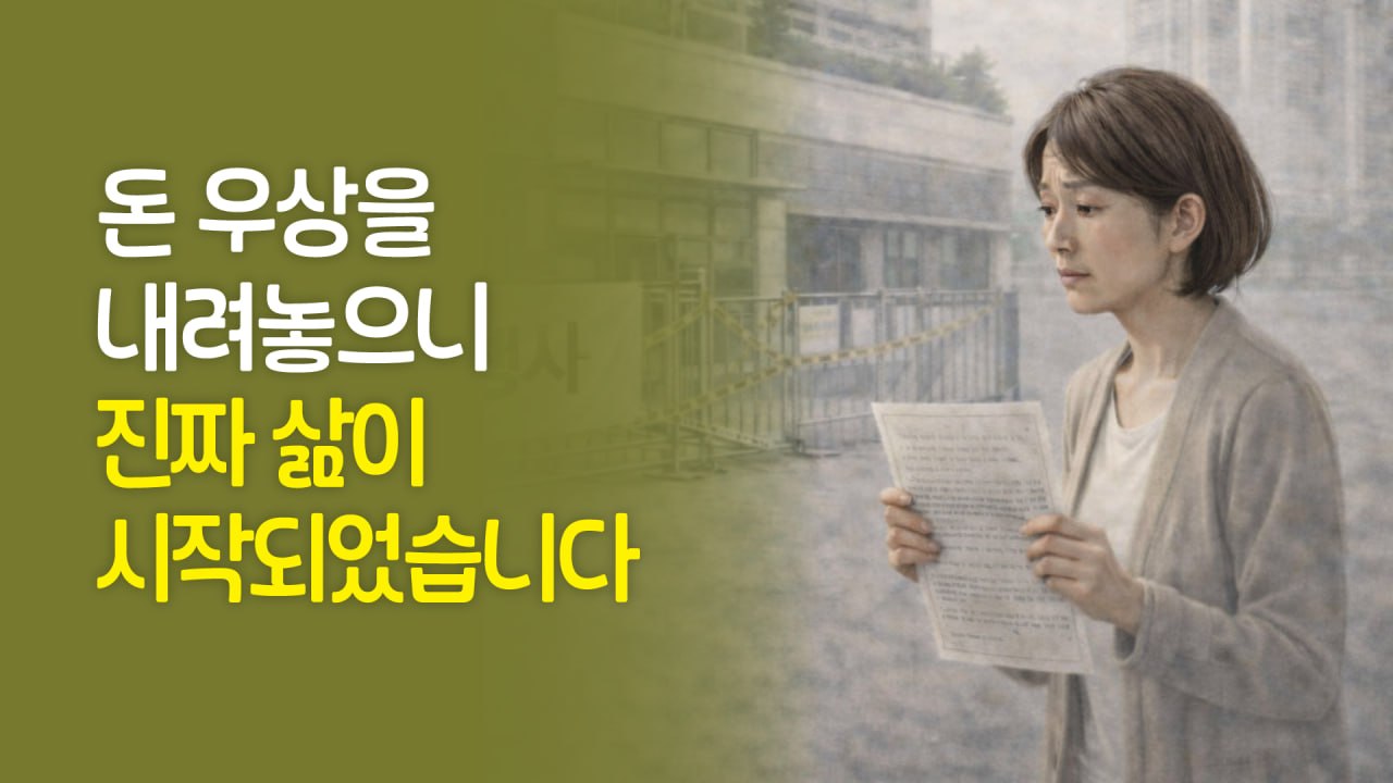 돈 우상을 내려놓으니 진짜 삶이 시작되었습니다