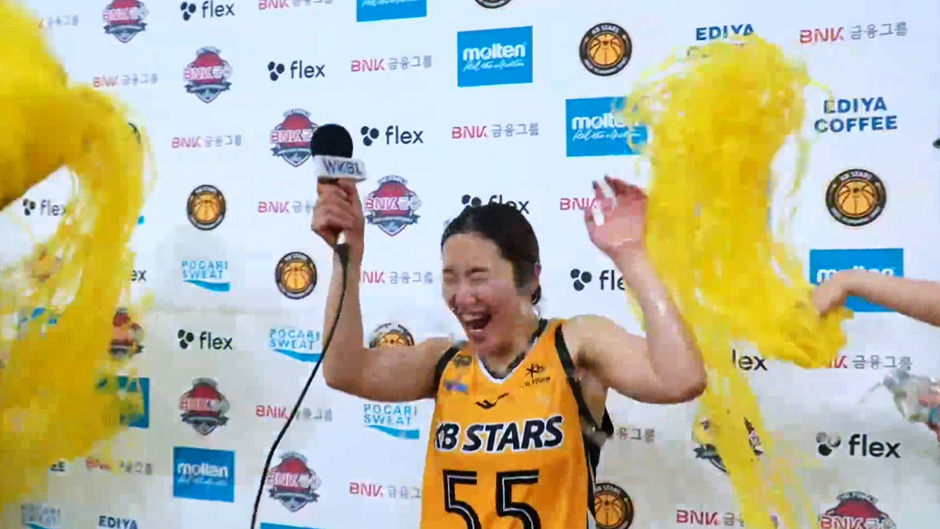 '앞구르기 하면서 봐도 MVP' 승리 후 사카이 사라 선수 인터뷰