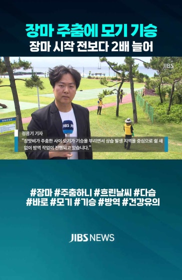 '앵앵~' 장마 주춤에 모기 기승