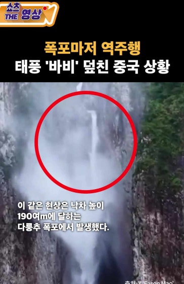 9호 태풍 '바비'에 초토화된 중국 상황