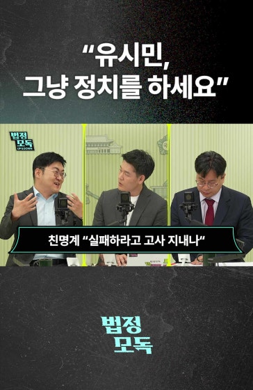 "유시민, 그냥 정치를 하세요"