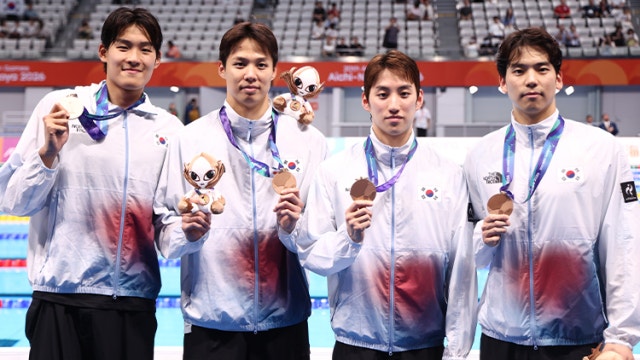 남자 혼계영 400m 동메달 합작...사격 반효진-박하준 은메달 추가