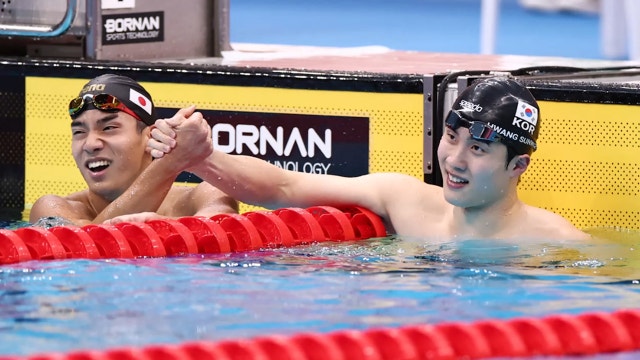 황선우, 남자 자유형 200m 은메달...대회 2연패 불발