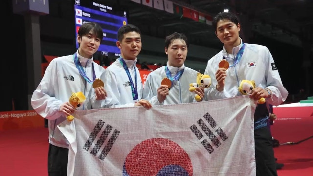 남자 사브르, AG 4연패 금자탑...오상욱 2관왕