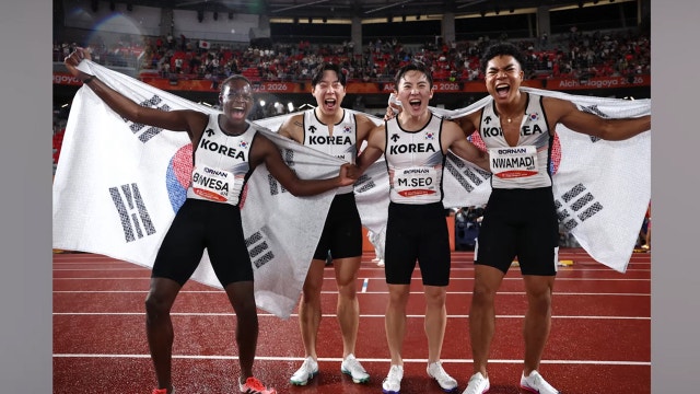 한국 남자 400m 계주, 아시안게임 2연속 동메달...한국 신기록