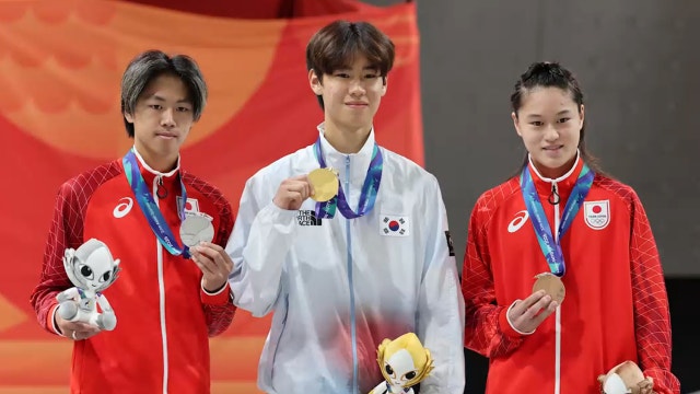 강준이, 한국 스케이트보드 사상 첫 AG 금메달